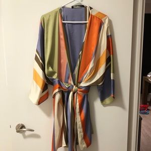 Zara Multicoloured Shorts Romper